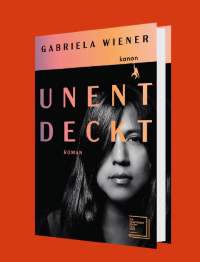Buchcover „Unentdeckt“, Roman von Gabriela Wiener.