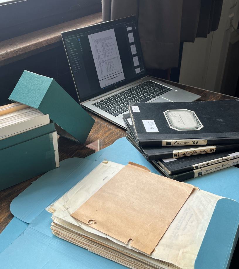 Archivmaterial Museum am Rothenbaum.