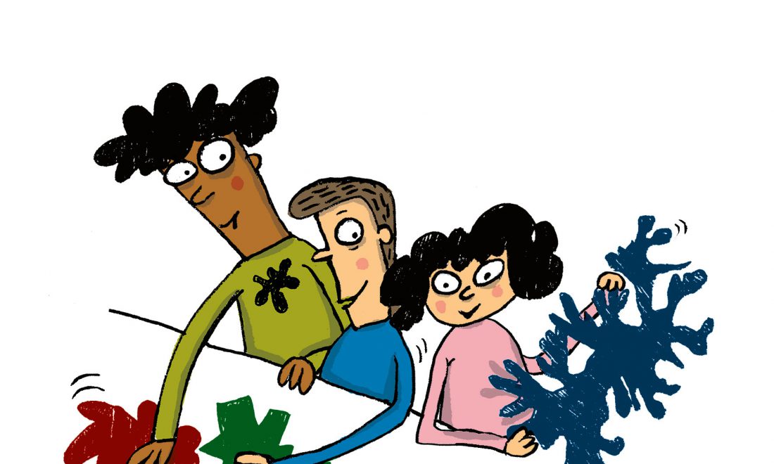 Kinder, auf ins MARKK! – (c) Illustration: Sibylle Vogel Kinder, auf ins MARKK!