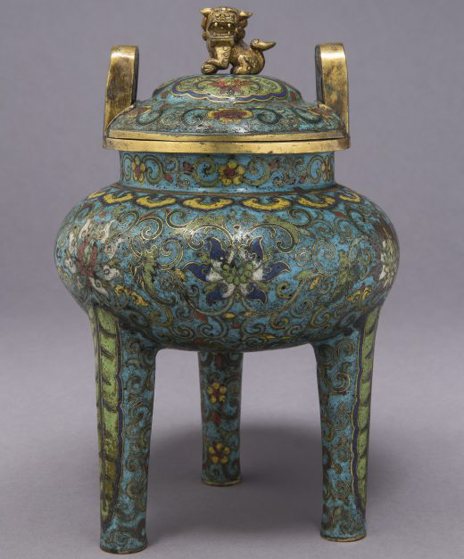 Incense burner, enamelled, 18th century