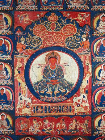 Wandmalerei Palast des Buddha Amitabha