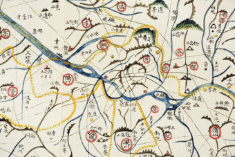 Karte des großen östlichen Königreichs, Korea, nach 1861