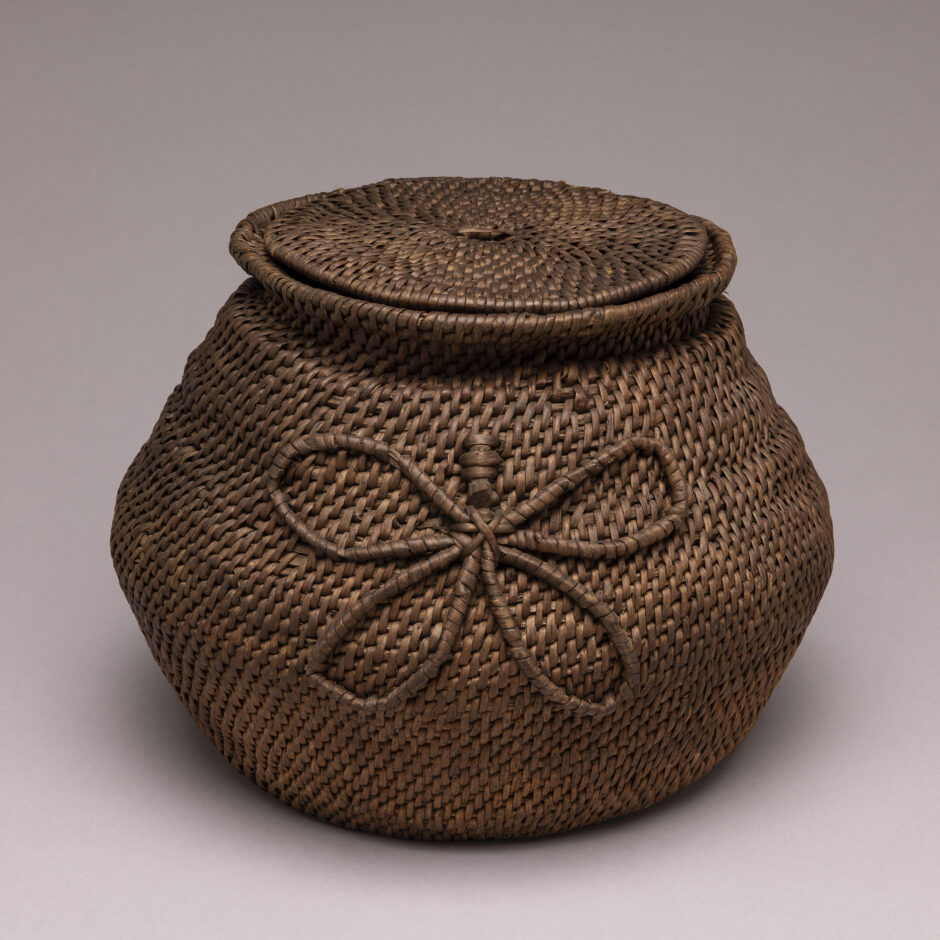 Basket woven from birch root