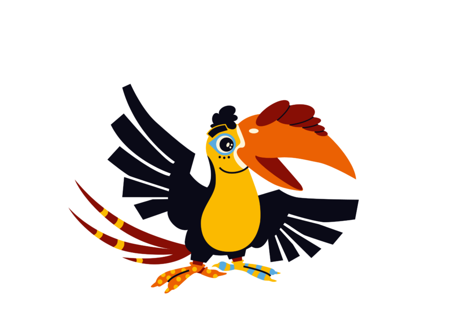 Manu the bird - Illustration 