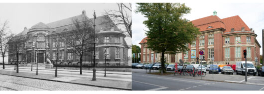 Museumsansicht historisch und aktuell
