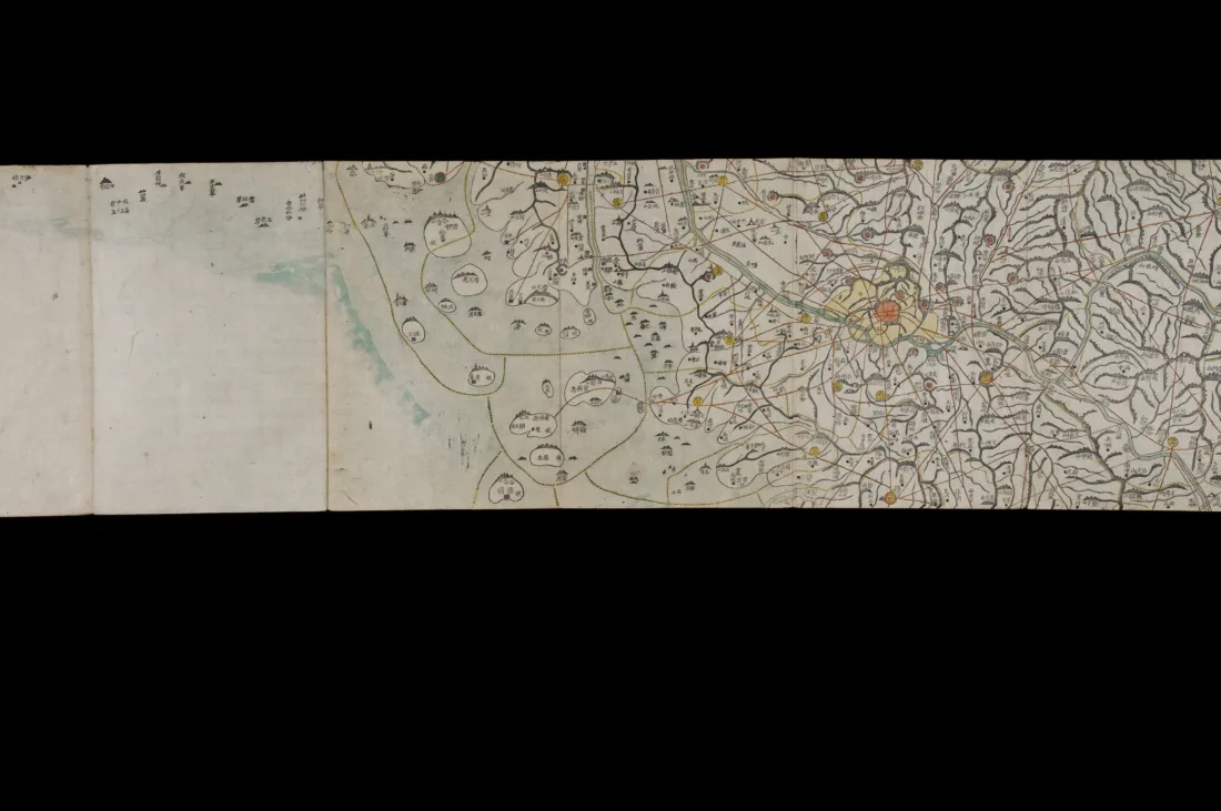 Map of Korea, print